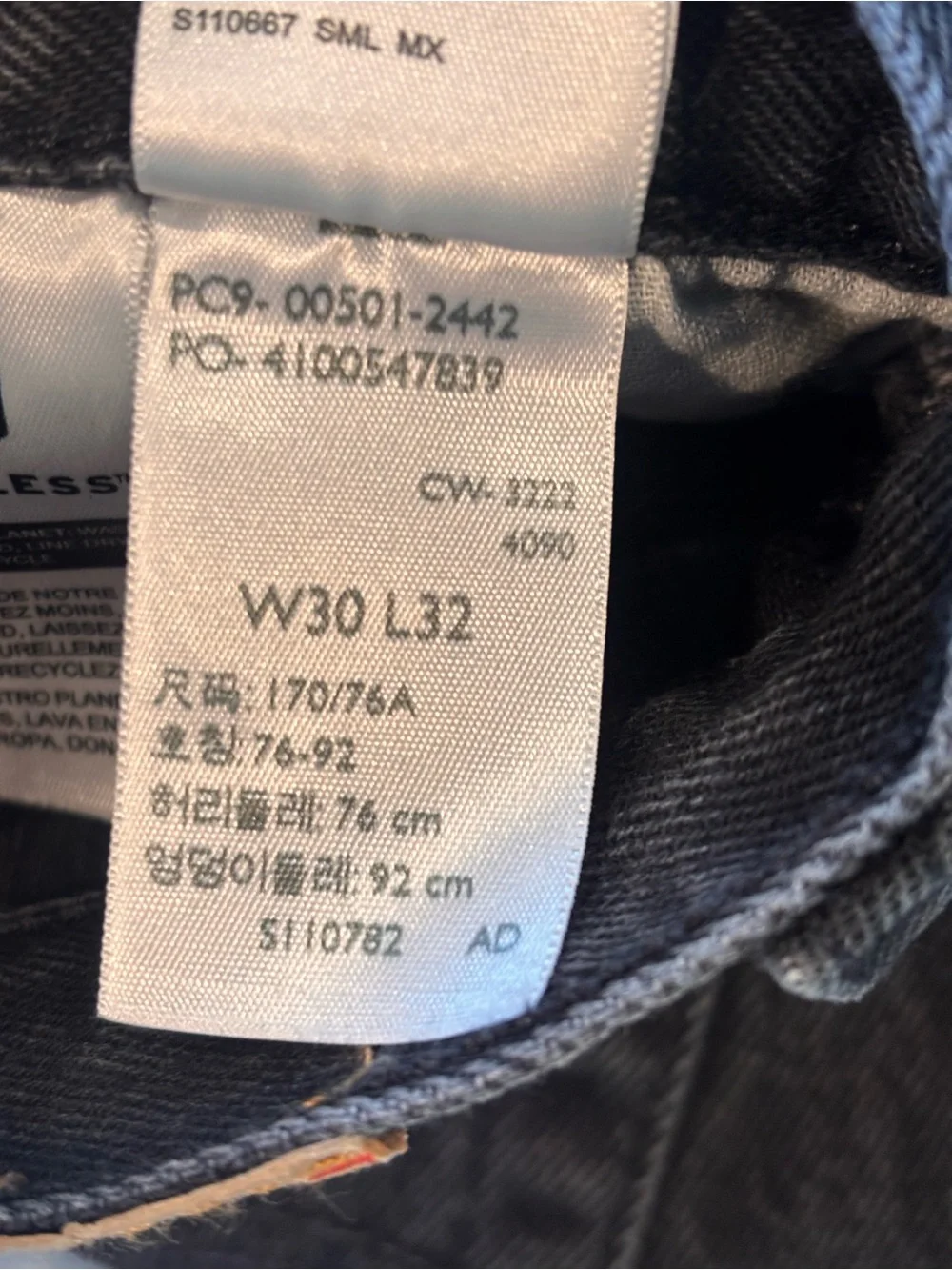 LEVI’S Men's Black 501 Relaxed Straight Jeans Size 30x32 EUC